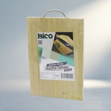 Aslanoğlu Store Metal Kulplu Bambu Kesim Panosu 22X32 cm Mutfak Kullanımı