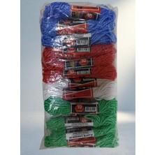 Aslanoğlu Store Pratik Çamaşır Ipi 10 Metre 24 Adet Renkli