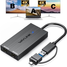 Wavlink Wavlınk WL-UG6902H Çift HDMI Adaptör "tek Porttan Iki 4K Ekran"