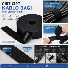 Akyelone Cırt Cırt Kablo Bağı Kablo Sabitleme Bandı – Kendinden Yapışkanlı Kablo Düzenleyici 19mm x 50mt