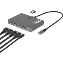 Startech Quad-Usb-Dp-Adapt Usb-C Dock "dört 4K Ekranla Çalışma Alanınızı Genişletin"