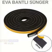 Akyelone Eva Neopren Conta Sünger Bantlı Sızdırmazlık Bandı 10mm Kalınlıkta 30mmx10mt
