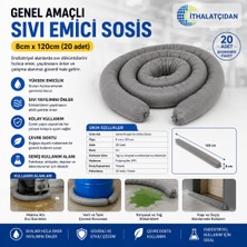 Akyelone Genel Amaçlı Sıvı Emici Sosis 8cmx120cm (20adet)