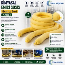 Akyelone 7 Adet Kimyasal Emici Sosis 8cm X 3mt