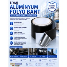 Akyelone Mat Siyah Alüminyum Folyo Bant 50mm x 5mt