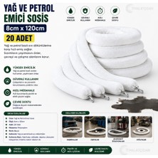 Akyelone 20 Adet Yağ Ve Petrol Emici Sosis 8cm X120 Cm