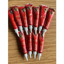 12 Adet Kırmızı Renk Hint Kınası, Yeni Tarihli