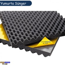 Akyelone Akustik Yumurta Süngeri Kendinden Bantlı 25 Mm 60 Dns 50x50