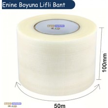 Akyelone Enine Boyuna Lifli Filament Bant Cam Elyaf Takviyeli Ambalaj Bandı 100mm x 50m