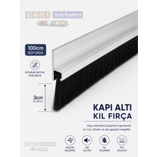 Akyelone Kapı Altı Fırça Alüminyum 100 Cm H Tipi 3cm Kıl Boyu
