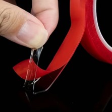 Akyelone Silikon Çift Taraflı Montaj Bantı Şeffaf Tape 25mm X 5mt