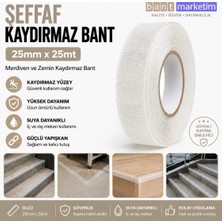 Akyelone Şeffaf Merdiven ve Zemin Kaydırmaz Bant 25mm x 25mt – Kaymaz Antislip Bant