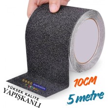 Akyelone Merdiven Ve Zemin Kaydırmaz Kaymaz Bant 10 cm x 5metre Siyah
