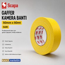 Akyelone Scapa 3101 Gaffer Kamera Bandı Tamir Bandı 50mmx50mt Sarı