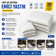 Akyelone Yağ Ve Petrol Emici Yastık 23 cm x 23 cm 20 Adet