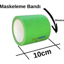 Akyelone Maskeleme Kağıt Bant Geniş taban bandı 100mmx20mt Yeşil