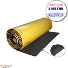 Akyelone Kauçuk Sünger 6mm 100cmx5mt Kendinden Yapışkanlı Yalıtım Levhası 5m²