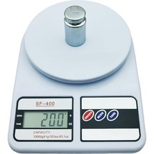 Dijital Mutfak Terazisi; 10 kg Kapasite, LCD Ekran, 130X185X35 Mm, Beyaz