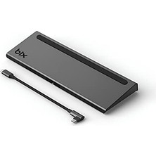 BX12HB 11'i 1 USB C Hub; 4K Hdmı, Dp, Vga, Görüntü Aktarımı, 100W Pd, 3x USB 3.0 Girişi, 1 Gigabit Ethernet, Micro Sd/sd Girişi, 3,5 mm Jack. MacBook Pro Için Multiport Bağlantı Noktası.