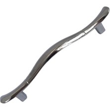 Kapak, 8 Adet Ördek Kulp Krom 96 mm Kulp Mobilya Mutfak Dolabı Çekmece Dolap Kulpu Kulbu Metal Kulp