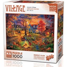 1000 Parça Sonbahar Köyü Puzzle
