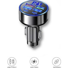 Abatech Hızlı Araç Şarj Cihazı USB Type-C Destekli 66W G19 Siyah
