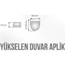 Işıldar Dekoratif Glop Armatür Duvar Aplik E27 Duylu Maks. 60W