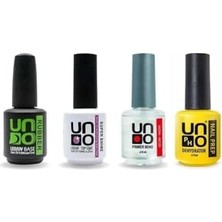 Süper 4'lü Set (Rubber Basecoat; S.shine Topcoat, Primer, Dehydrator) 15 ml Şeffaf