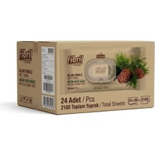 Fibril Mistik Sedir Ağacı Islak Bebek Havlusu 90 Lı 24 Adet 2160 Yaprak