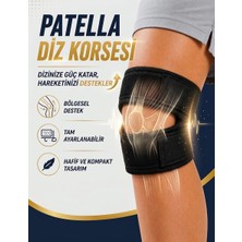 MYS Flex Ayarlanabilir Patella Destekli Sporcu Dizliği - Koşu ve Fitness Diz Destek Bandı Çapraz Bağ Menisküs Ağrısı Için Sporcu Dizlik