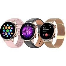 HainoTeko Haino Teko-24 Siyah Akıllı Saat Amoled Ekran, Bluetooth Arama 3 Farklı Kordon