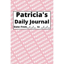 Kişiselleştirilmiş Günlük Defteri - Patricia