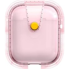 Kılıf, Apple ile Uyumlu Airpods Airbag 33 Darbelere Karşı Dayanıklı Magnetik Pembe