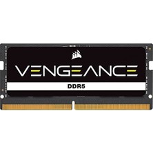 Vengeance Sodımm Ddr5 Ram 16GB (1X16GB) 5600MHZ CL48 Intel Xmp Icue Uyumlu Bilgisayar Belleği, Siyah (CMSX16GX5M1A5600C48)