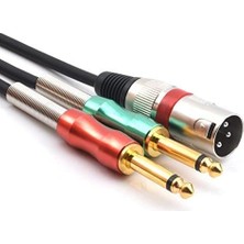 Xlr Erkek 2x6.3 Mono Erkek Kablo 2 Metre