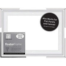 Ahşap Paneller Için Floaterframe 17,72 cm Derinlik, Ince, 22,88 x 30,48 Cm, Beyaz (FTHIN780912W)
