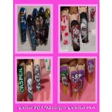 Nail Art Tasarım Planlayıcı Defter, Tırnak Çizim Şablonları ve Fikir Takip Notebooku
