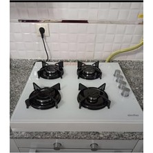 Beyaz Ankastre Ocak Altı Tezgahı