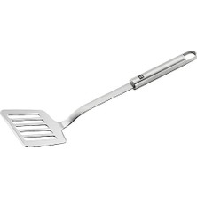 35 cm 18/10 Paslanmaz Çelik Kızartma Spatulası, Metalik Gri