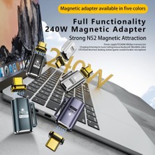 Store 240W Pd3.1 Manyetik Usb-C Adaptör | 40GBPS Usb4.0 Veri Aktarımı | Tam Fonksiyonlu ve Çok Yönlü Otget