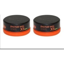 Prohair X5 Men Wax Strong Hold, Turuncu, 150 Ml, 2'li Set