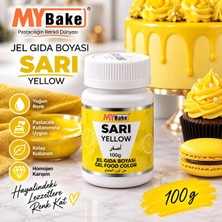 My Bake Jel Gıda Boyası Sarı 100 gr – Yoğun Renkli Pasta, Kek ve Kurabiye Süsleme Boyası