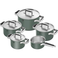 Zwilling Zwıllıng Pure Tencere ve Tava Seti | 5-Parça | 18/10 Paslanmaz Çelik