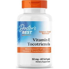 Doctor's Best Vitamin E Tocotrienols, 50 Mg, 60 Softgels