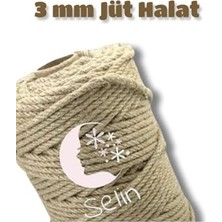 3 mm 100 Metre Jüt Halat - Kendir Halat - Dekor Ipi