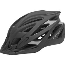 Impact Scap Siyah Gri 59-61CM M-L Bisiklet Kaskı