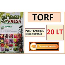 Torf Çiçek Toprağı Doğal 20 L Balkon Saksısı