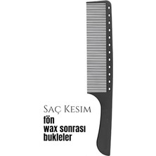 Berber Kuaför Saç Kesim Bukleli Saç Fön Tarağı, 7430000720627