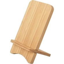 Masif Ahşap Bambu Telefon Standı, Masaüstü Standı, iPad Tablet Teşhir Standı, Tüm Telefonlarla Uyumlu