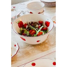 x Bengi Kurtcebe Pomodoro Stoneware Salata Kasesi 25 cm